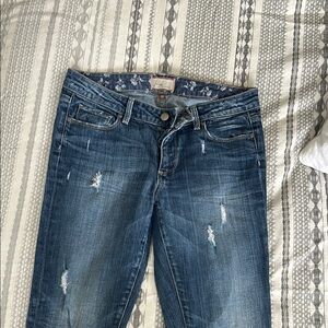 Blue Distressed Women's Jeans